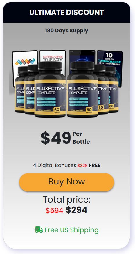 fluxactive complete 6 bottle